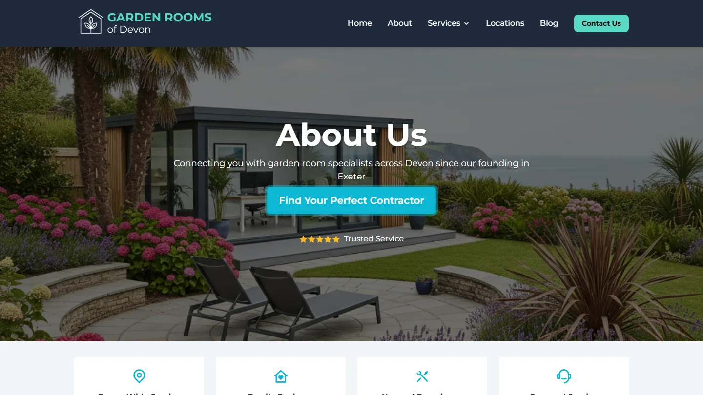 The Garden Rooms of Devon website