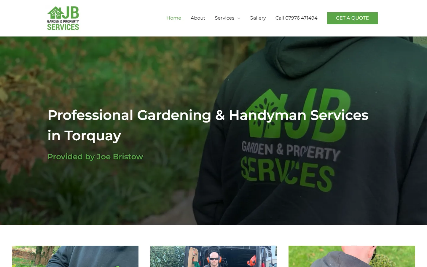 The JB Property Services website
