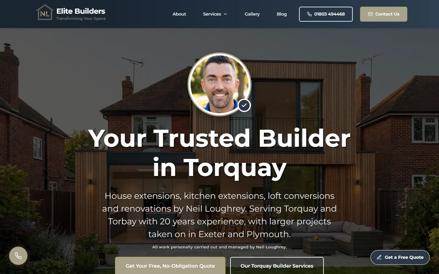 The NL Elite Builders website